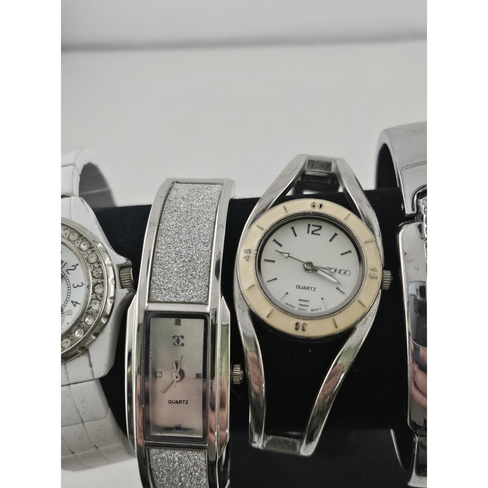 Lot Of 8 Assorted Nice Ladies Cuff Bangle Watches Not Tested As Is - Picture 8 of 10